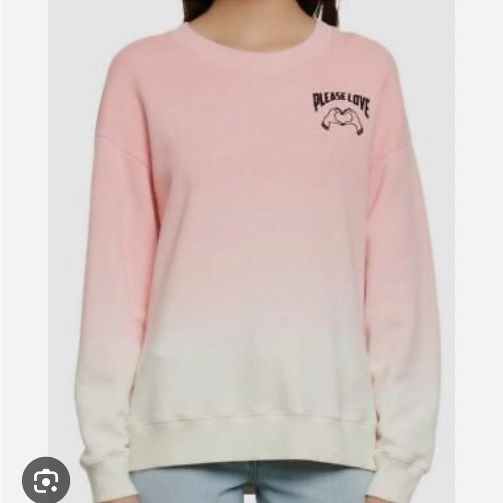 SANDRO PEACE LOVE TIE DYE SWEATSHIRT